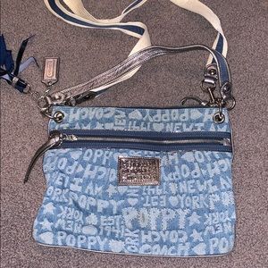Coach Poppy Denim Crossbody Purse